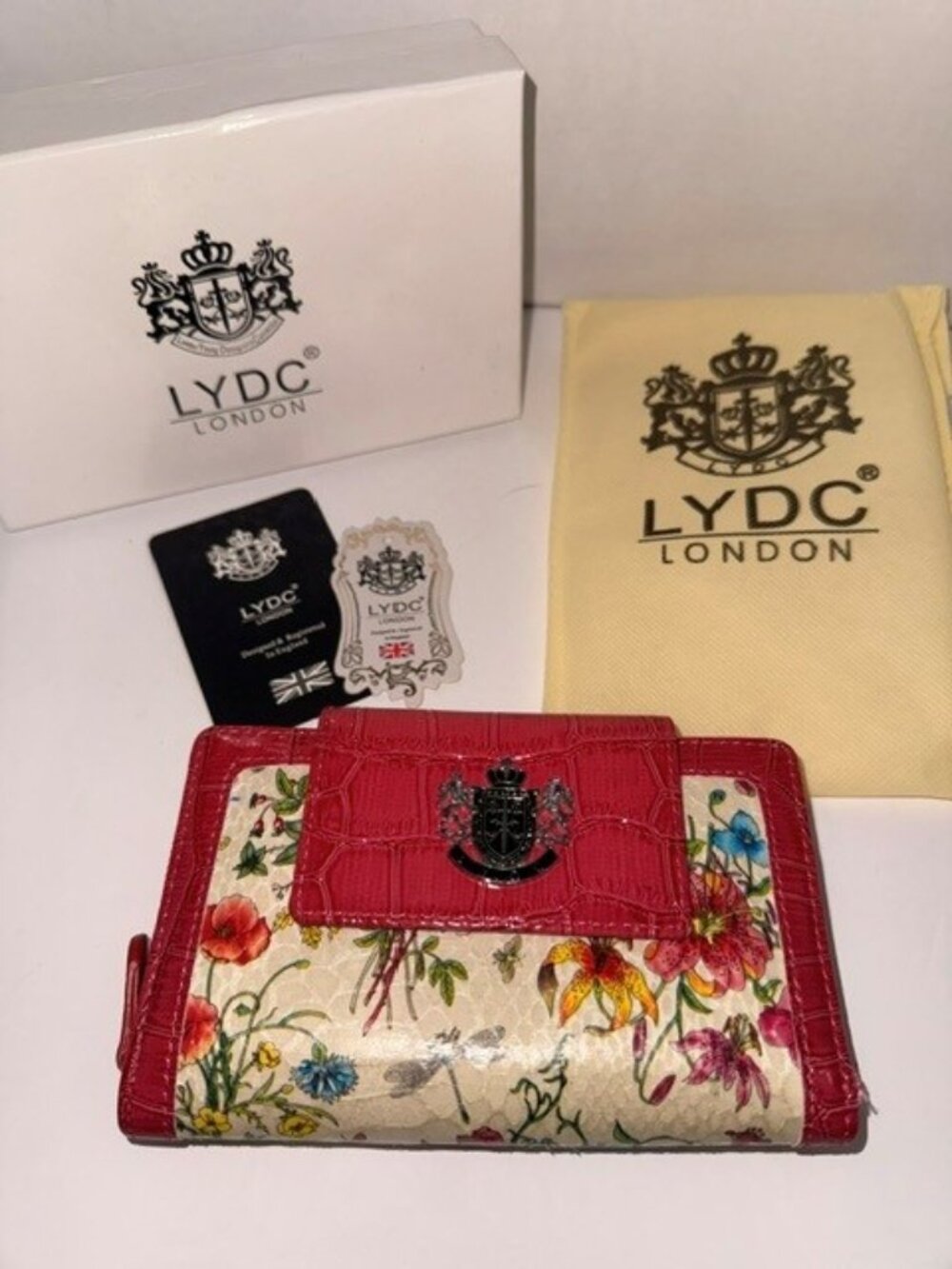 LYDC London Floral Wallet | Box, Dust Bag & Tags Included | Excellent Condition